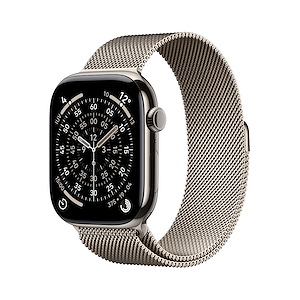 Apple Watch Series 11 46mm M/L GPS + Cellular Titanio Naturale Loop Milanese Naturale